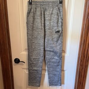 Nike Heather Gray Athletic Jogger Pants Boys Size XL